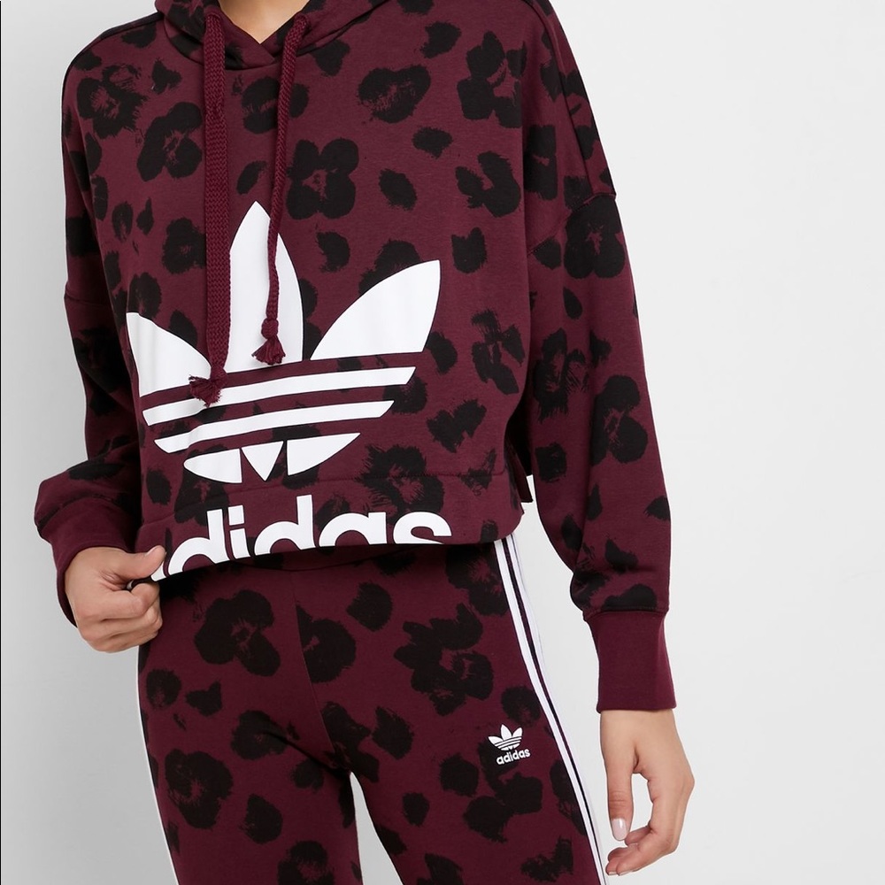 Adidas Bellista Cropped Hoodie & Leggings Set